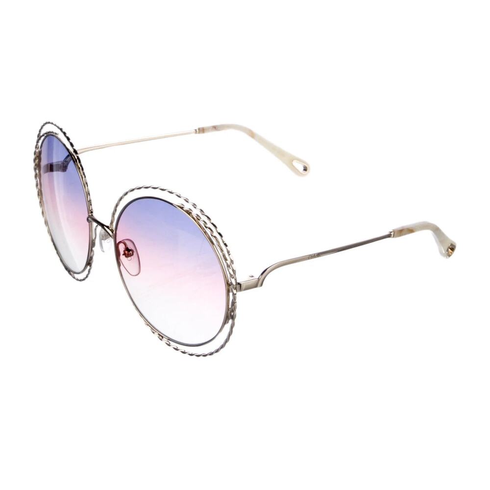 CHLOÉ Carlina Torsade Oversized Round Sunglasses - Picture 9 of 10